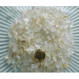 Rise Perspective Citrine - Medium Chips no Powder - 100% Citrine Life+Love! Abundance Drive! med (1 Pound)