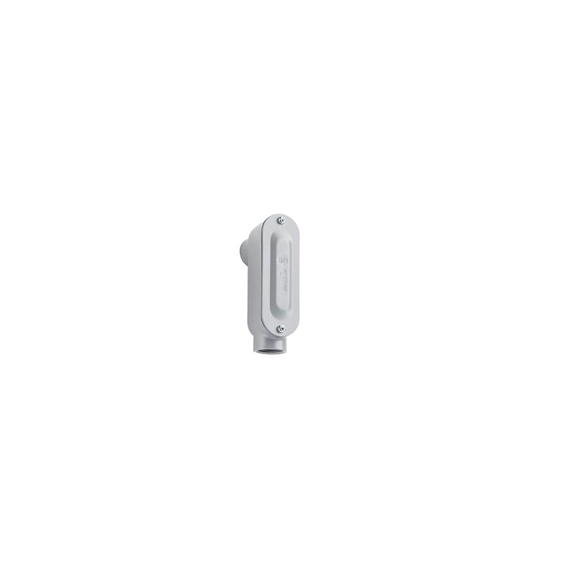 Sealproof Weatherproof Aluminum LB Conduit Body with Threaded Hubs, Stamped