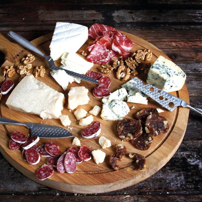 BOSKA(ボスカ) チーズナイフ ステンレス 277x143x20 mm ブリーナイフ:約28cm・ソフト・セミハードチーズナイフ:約24cm・ハードチーズナイフ :約20cm チーズナイフ3Pセット Monaco+ 307095