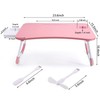 Slendor Lap Desk with Tablet Slot, Foldable Laptop Table with
