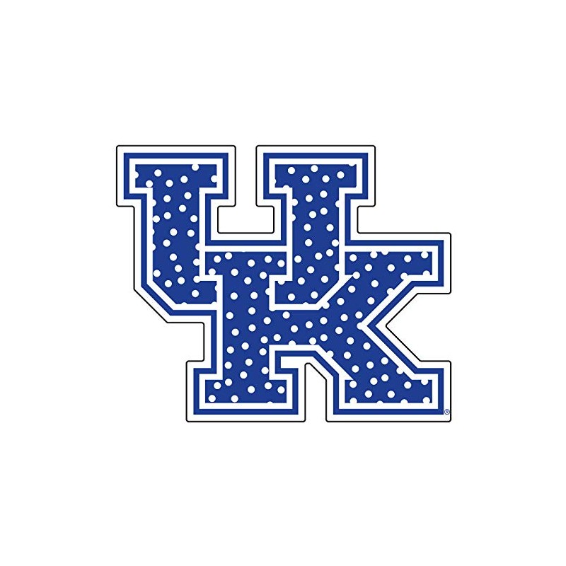 Craftique Kentucky Decal (BLUE POLKA DOT UK DECAL (3",6"), 6