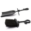 Steel Black Hearth Tidy Loop Top Fireside Pan & Brush