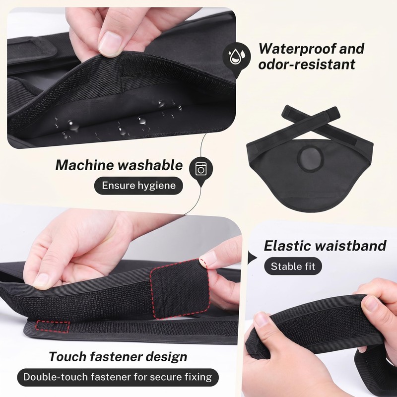 Waterproof Ostomy Bag Cover for Shower – Soft Concealment Pouch