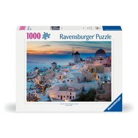 Ravensburger Puzzle 12000663 Evening in Santorini, Greece, 1000 Pieces Puzzle for Adults and Children from 14 Years, Greece Puzzle
