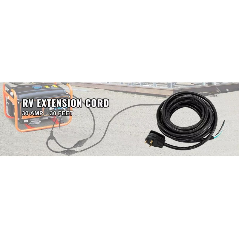 Vevor Cable De Extensión Para Vehículos Recreativos 30ft 30a