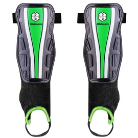 Obbsen Football Ankle Shin Guards for Kids Youth Adults, Protective Shin Pads with Ankle Sleeves | Boys and Girls