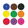 Unbranded Fraction Circles Math Manipulatives Foam Classroom Homeschool 3 Sets