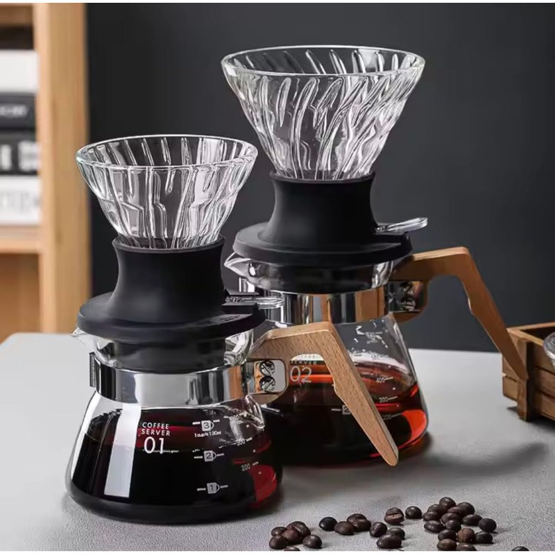 Prepare coffee according to the tea principle, immersion dripper switch,