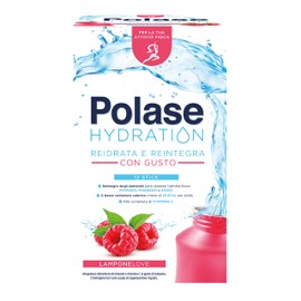 Polase Hydration, Integratore Alimentare Sali Minerali con Magnesio e Potassio e Vitamina C, Per la Tua Attività Fisica, Reidrata e Reintegra, Senza Glutine, Gusto Lampone, 12 sticks​