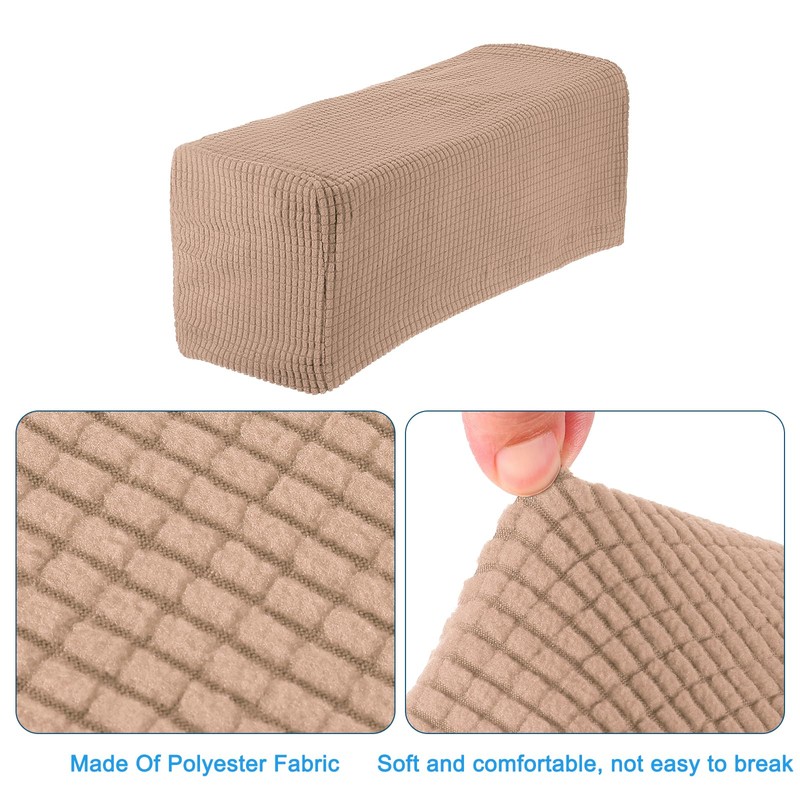 sourcing map 2pcs Stretch Armrest Covers for Chairs/Sofas, Couch Arm