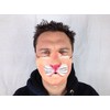 Rubber Johnnies Cat MASK, Adult One Size, Latex, Fancy Dress Maask