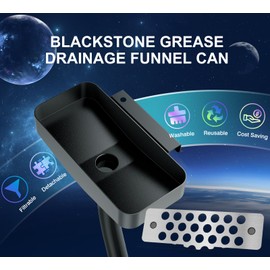 Upgrade Rear Blackstone Grease Catcher, Grease Trap with Separate Magnetic Grease Gate for Blackstone,Innovative Griddle Accessories,Compatible with 36" Grill Plate