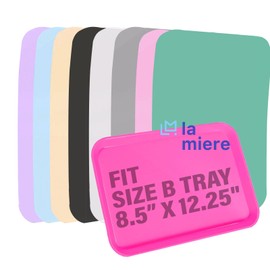 LA MIERE 1000P Disposable Tray Liners, Dental Tray Covers for Size B, Medical Tray Paper, Single Use Paper Sheets, Blue