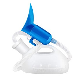 OOCOME Urine Bottle Portable Female Urinal Pee Bottle, Leak Proof Urinal Bottles Urine Funnel and Bottle Female Portable Potty Bed Pan for Adults Elderly Car Travel Camping