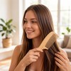 3PCS Brown Wooden Combs Set