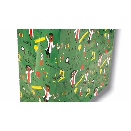 Makena Prints Science, Technology, Engineering, and Math, (including Computer Science) Premium Gift Bags Size: 13" x 10.47" x 5.75". Holds up to 8lbs. Suitable for Birthdays, Baby Showers, and more. Blue, Green (Green)