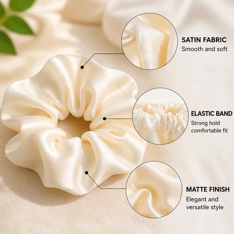 Hair Accessories Set - Hair Clip - Bun Scrunchie -