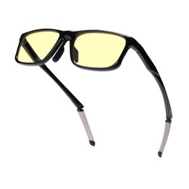 ZanyLen Gaming Glasses | Blue Light Blocking Computer Screen Glasses | Anti Eye Strain Protection for Men and Women (Black)