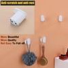 RANDOM White Towel Hooks for Bathrooms Wall Mount Shower Hooks
