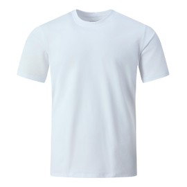 Men's Quick-Dry Moisture-Wicking T-Shirt，UPF 50+ Sun Protection Gym Training & Outdoor Hiking Shirt,White 3XL
