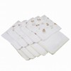 Gauze Handkerchiefs, Set of 10 (5 patterned, 5 plain)