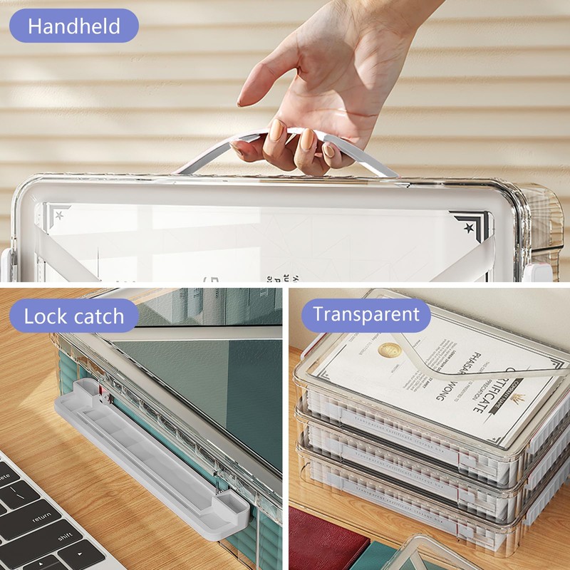 Marte Vanci Plastic Storage Bin with Lid Portable Project Case