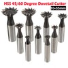 HSS Dovetail Cutter Straight Shank End Mill Cutter Metal Working