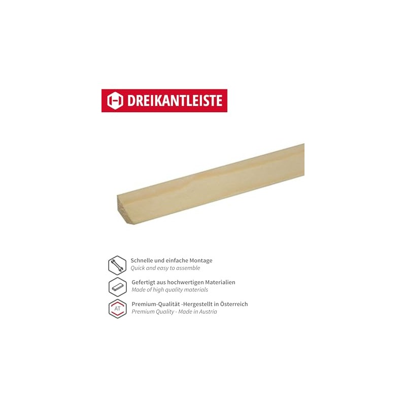 Gedotec Triangular Strip - Wooden Boards for Building Made of