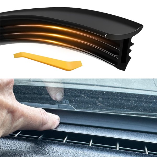 Rebvugr 1PCS Car Dashboard Seal Strip, Automotive Door Weather Stripping,
