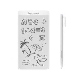 5.5" Magnetic Drawing Board for Kids - Reusable Doodle Tablet with Magic Pen, Mess-Free Educational Sketch Pad, Portable Erasable Notepad for Home School or Fridge