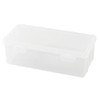 Plastic Pencil Box Case, 2 Pack, Clear, Crayon Box, Clear