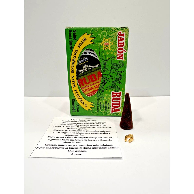SOAP JABON RUDA Para dinero y buena suerte GRATIS: Amuleto,