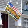 Abucaky Rural Sunflowers Cardinal Birds Flag 3x5 Ft Independence Day