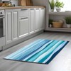 Summer Coastal Front Door Mat Indoor Entrance, Abstract Ocean Wave