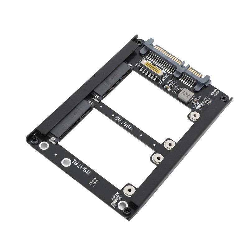 Dual Msata SSD to 2.5inch SATA III Adapter 6Gbps Supports