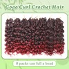 Himolin 8 Paquetes De Trenzas De Ganchillo Gogo Curl Pre-Enrolladas,