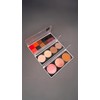 PALETA MAGNÉTICA PROFESIONAL MEDIANA VACÍA PARA MAQUILLAJE CON TAPA TRANSLÚCIDA.