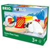 BRIO World Christmas Snow Plow Train for Kids Age 3