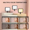 Rechargeable Selfie Ring Light with 3 Modes, 5 Brightness Levels