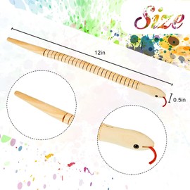 Gejoy 15 Pieces 12 Inch Wooden Snakes Unfinished Wiggly Jointed Flexible Wood Snakes to Paint Blank Canvas Animal Model for Arts and Crafts Halloween Birthday Party Supplies