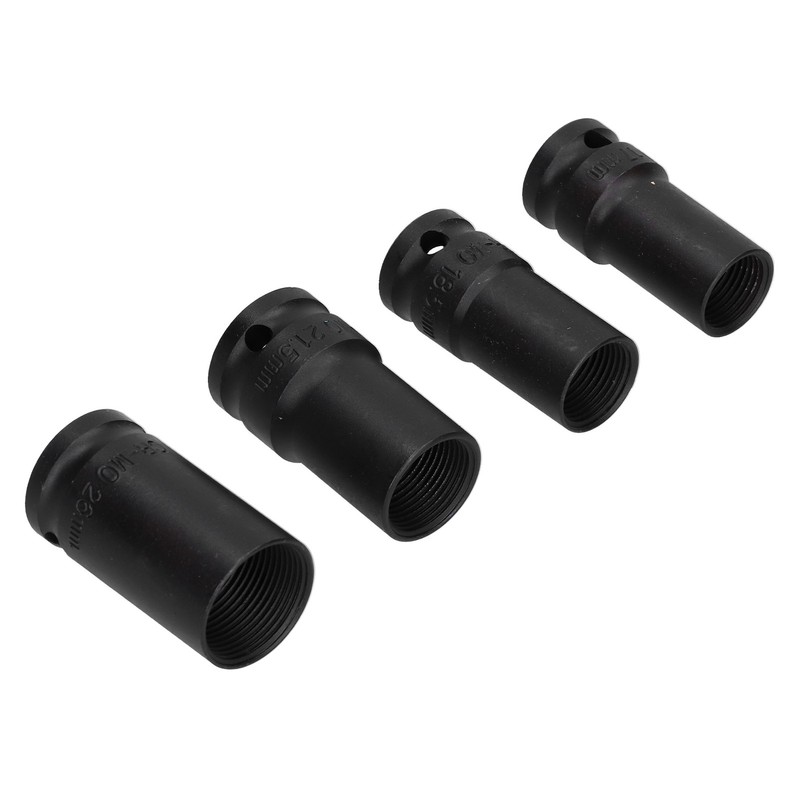4pcs Locking Wheel Nut Removal Sockets Removers Extractors Kit Aluminum