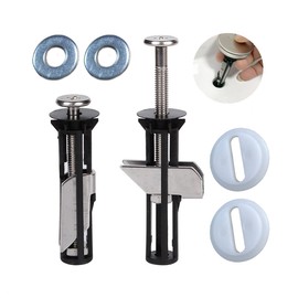 MUU Neu Toilettensitz Schraubensatz 2 Stck, Universal lang, Edelstahlmutter Schraube, Toilettendeckel Wartung Zubeh?r, einfach zu installieren (Screws-JS2)