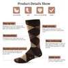 Yousu Mens Dress Socks Business Casual Solid Pattern Cotton Crew