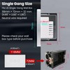 LOUYSGEN Smart Light Switch,Single-Gang 3-Button,Aluminum Frame, Neutral Required,2.4GHz, Tuya Smart