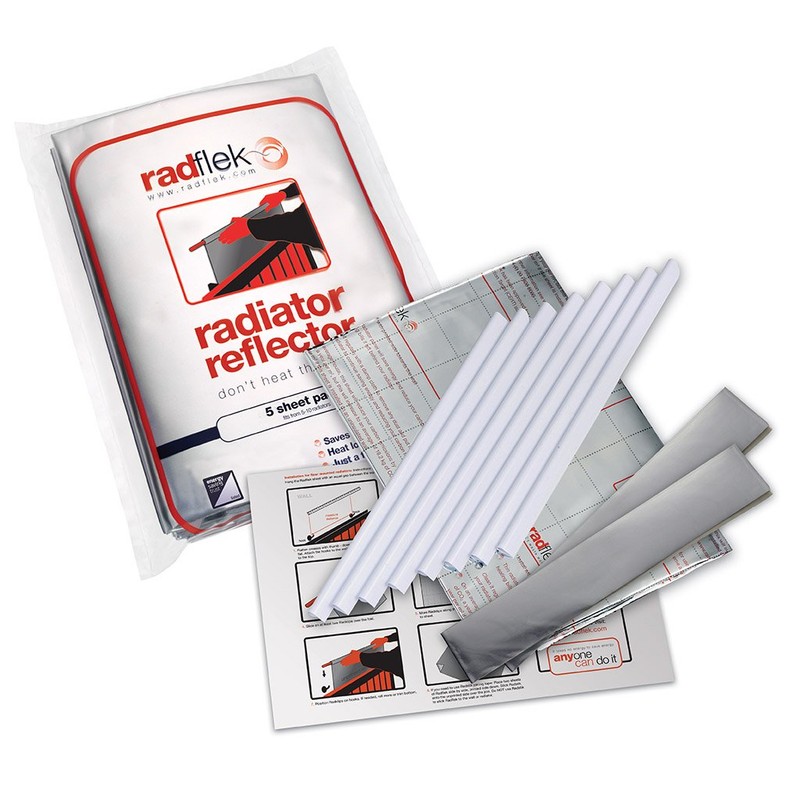 Radflek 3-Pack Insulation, Silver, 3 Sheets