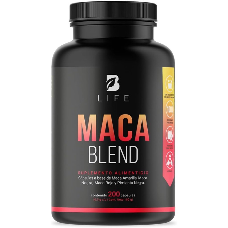B Life Mezcla de Maca Negra, Roja y Amarilla con