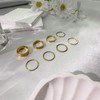 Dormklss Thin Stackable Rings for Women Gold Plated Non Tarnish