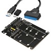 Sintech M.2 SATA 3.0,mSATA to SATA or USB Adapter 2-in-1