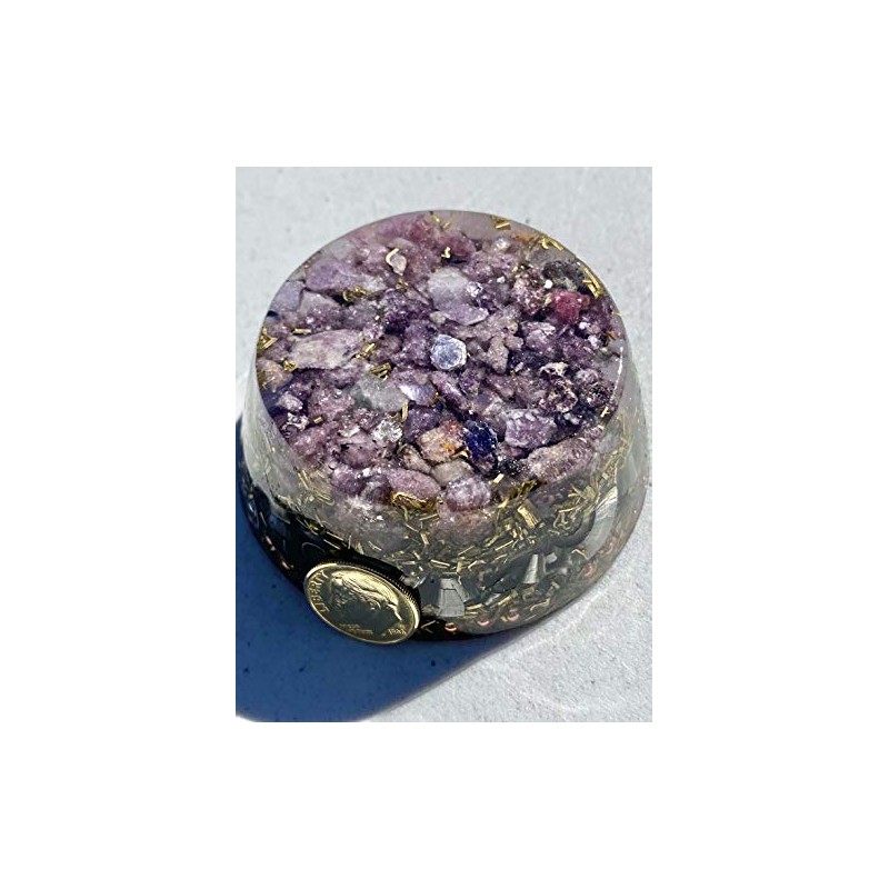 Lepidolite Single Crystal Tower Buster Orgone Generator Energy Accumulator PERFECT