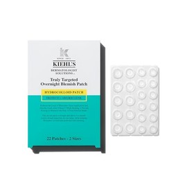 Kiehl’s - Truly Targeted Overnight Blemish Patch, Parches Hidrocoloides Formulados con Ácido Salicílico, Absorben Grasa y Reducen Imperfecciones en 2H